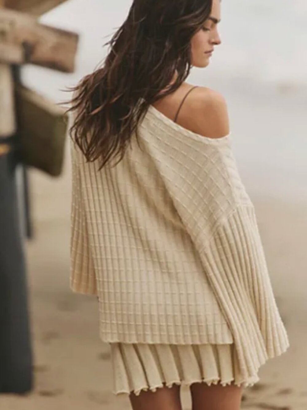 Free People Kenzie Sweater Set in Cream - Picture 3 of 10